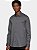 Camisa Aramis Manga Longa Slim em Tricoline Stretch Liso Grafite - Imagem 1