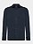 Camisa Aramis Manga Longa Slim em Tricoline Stretch Liso Marinho Escuro - Imagem 4
