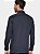 Camisa Aramis Manga Longa Slim em Tricoline Stretch Liso Marinho Escuro - Imagem 5