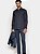 Camisa Aramis Manga Longa Slim em Tricoline Stretch Liso Marinho Escuro - Imagem 2