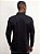 Polo Manga Longa Ville de France Hidden Placket Preto - Imagem 5