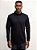 Polo Manga Longa Ville de France Hidden Placket Preto - Imagem 1