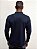 Polo Manga Longa Ville de France Hidden Placket Marinho - Imagem 5
