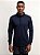 Polo Manga Longa Ville de France Hidden Placket Marinho - Imagem 1