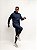 Conjunto Fitness Move Manga Longa Ville de France Marinho - Imagem 1