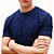 Camiseta Tommy Hilfiger Aop Flag Jacquard Carbon Navy - Imagem 3