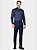 Camisa Aramis Manga Longa Regular Stretch Liso Marinho - Imagem 2