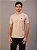 Camiseta Manga Curta Calvin Klein Masculino Algodão Egípcio Caqui Claro - Imagem 1