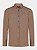 Camisa Aramis Manga Longa Slim Oxford Planalto Button Down Café - Imagem 5