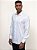 Camisa Ville de France Bambu Manga Longa Slim Maquinetada Escama Branco - Imagem 1