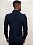 Camisa Ville de France Bambu Manga Longa Slim Premium Marinho - Imagem 5