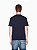 Camiseta Armani Exchange de Corte Regular em Malha de Algodão Navy - Imagem 8
