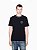 Camiseta Armani Exchange de Corte Regular em Malha de Algodão Preto - Imagem 1