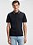 Polo Boss Penrose Slim em Algodão com Colarinho ás Riscas Dark Blue - Imagem 1