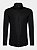 Camisa Aramis Slim A-70 Fio Duplo Mercerizado Preto - Imagem 4