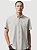Camisa Aramis Manga Curta Slim Oxford Planalto Button Down Natural - Imagem 1