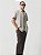 Camisa Aramis Manga Curta Slim Oxford Planalto Button Down Natural - Imagem 3