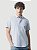 Camisa Aramis Manga Curta Slim Oxford Planalto Button Down Azul Celeste - Imagem 1