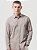Camisa Aramis Manga Longa Slim Algodão 50 Listrada Castor C/ Branco - Imagem 1