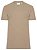 Camiseta Calvin Klein Manga Curta Piquet Patch Borracha Caqui Claro - Imagem 1