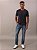Camiseta Calvin klein Gola Careca Solid Liquid Marinho - Imagem 3