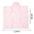 Cobertor Com Capuz Infantil Em Microfibra Rosa 1,10cm X 85cm - Imagem 4