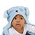 Cobertor Com Capuz Infantil Em Microfibra Azul 1,10cm X 85cm - Imagem 3
