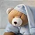 Pelúcia Infantil Que Vira Travesseiro Urso Nino Azul - Zip - Imagem 4