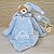 Naninha Com Prendedor de Chupeta Urso Nino Azul Bebê- Zip - Imagem 2