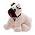 Pelúcia Que Vira Travesseiro Meu 1° Puppet Pug Zé Marfim - Zip - Imagem 1