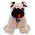 Pelúcia Que Vira Travesseiro Meu 1° Puppet Pug Zé Marfim - Zip - Imagem 2