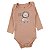 Kit Conjunto Body 3 Peças Bebê em Suedine 100% Algodão Safari Marfim - Kiko Baby - Imagem 3