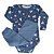 Kit Conjunto Body 3 Peças Bebê em Suedine 100% Algodão Urso Mostarda e Azul - Kiko Baby - Imagem 5