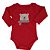 Kit Conjunto Body 3 Peças Bebê em Suedine 100% Algodão Urso Vermelho e Cinza - Kiko Baby - Imagem 4