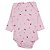 Kit Conjunto Body 3 Peças Bebê em Suedine 100% Algodão Florzinha/Poá Rosa - Kiko Baby - Imagem 3