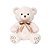 Pelúcia Infantil Ursinho Carinho Creme - Buba - Imagem 1