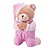 Pelúcia Infantil Ursinho que Reza Rosa - Buba - Imagem 1