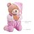 Pelúcia Infantil Ursinho que Reza Rosa - Buba - Imagem 2