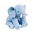Pelúcia Infantil Antialérgica Elefantinho Azul - Buba - Imagem 2