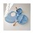 Babador com Pega Migalhas de Silicone Azul - Buba - Imagem 4