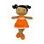 Pelúcia Boneca De Pano Lavável Antialérgica Juju Negra - Zip - Imagem 1