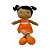 Pelúcia Boneca De Pano Lavável Antialérgica Juju Negra - Zip - Imagem 5