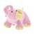 Pelúcia com Chocalho Baby Tonny Elefantinho Rosa Bebê- Zip - Imagem 1