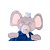 Naninha Fantoche Coleção Safari Elefante Cinza e Azul - Zip - Imagem 2