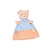 Naninha Fantoche Coleção Safari Urso Bege e Azul - Zip - Imagem 1
