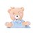 Naninha Fantoche Coleção Safari Urso Bege e Azul - Zip - Imagem 2