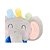 Chocalho com Mordedor Coleção Safari Elefante Cinza e Azul - Zip - Imagem 3