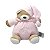 Porta Chupeta Pelúcia Com Alça Urso Nino Rosa Bebê - Zip - Imagem 5