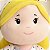 Pelúcia Boneca De Pano Infantil Bordada Clara Loira - Zip - Imagem 5