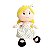 Pelúcia Boneca De Pano Infantil Bordada Clara Loira - Zip - Imagem 2